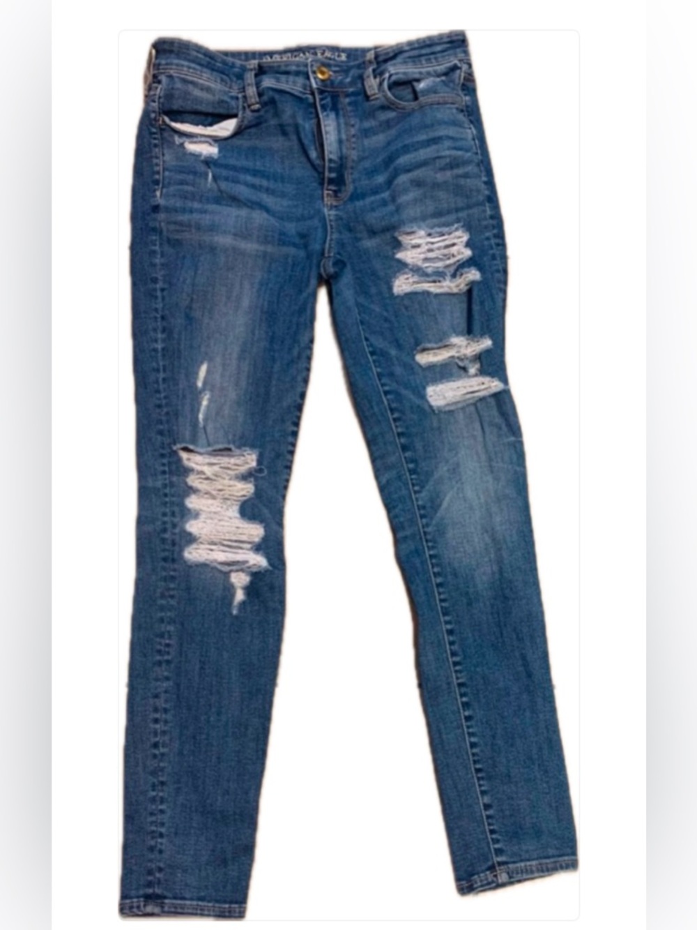 American Eagle Super Stretch X High-Rise Jeggings – blue- women’s Size 10